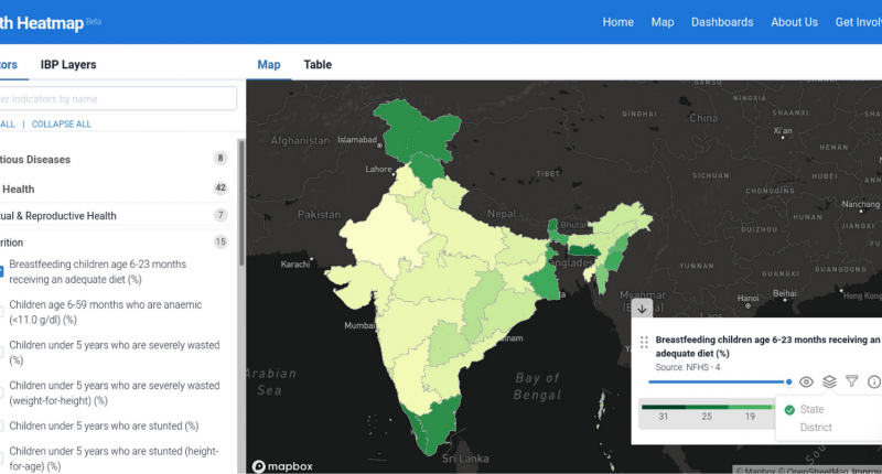 Health Heatmap of India: An Open Data Platform