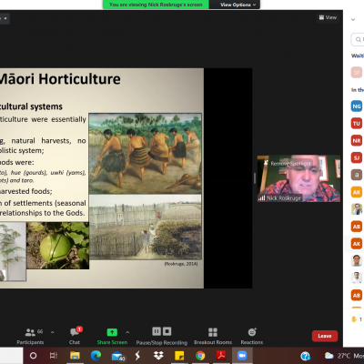Prof. Nick Roskruge explaining about Horticulture 